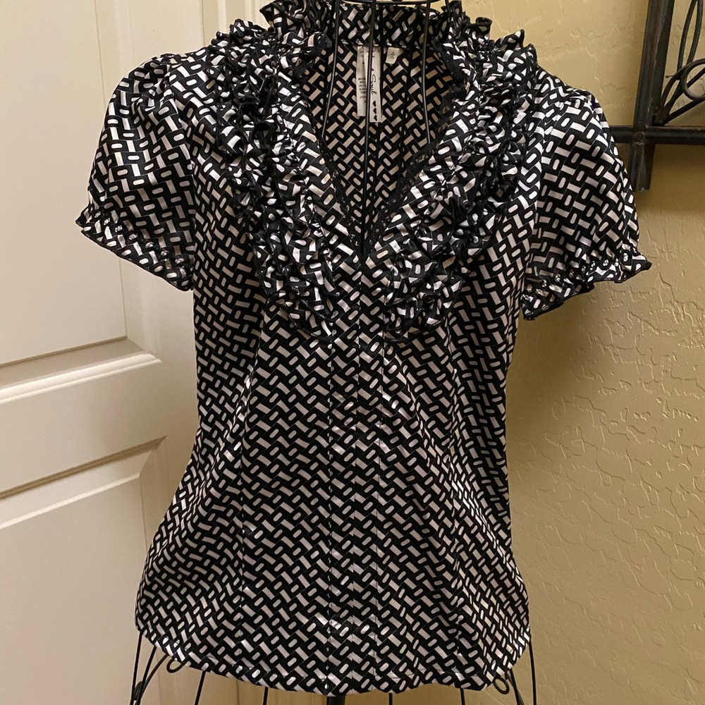 HeartSoul Black & White Blouse